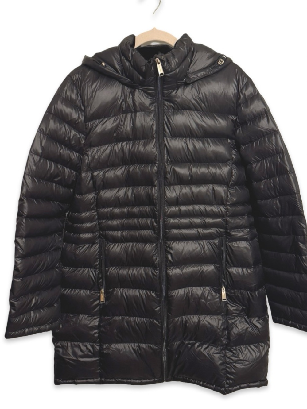 Andrew Marc Women’s Packable Down Puffer Coat Black Lightweight Jacket Size XL